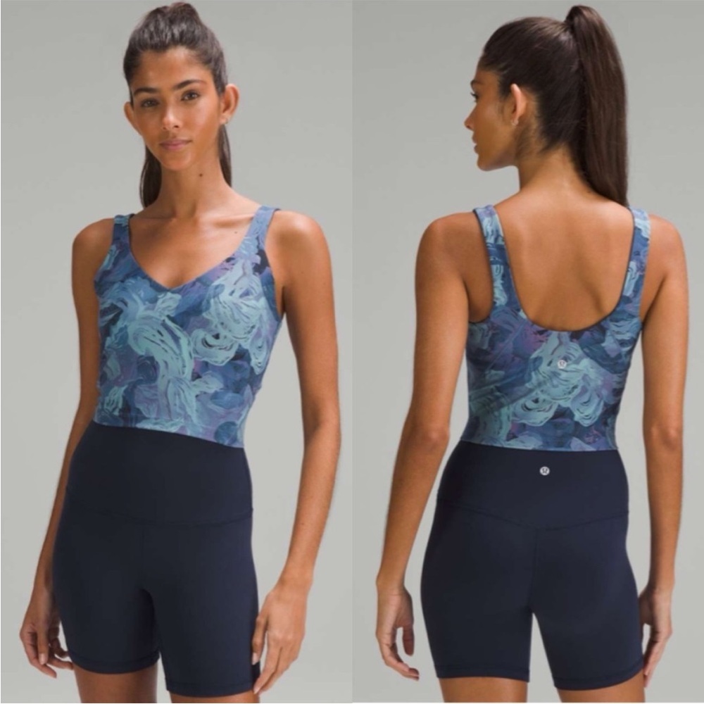 Lululemon Align Tank Top in Stencil Dreams Multi Blue Sz 0